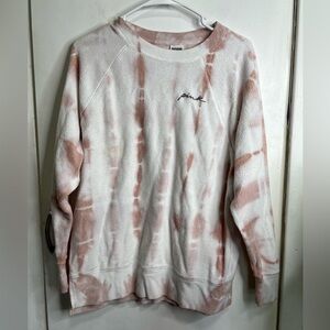 VS Pink Tie Dye Pullover Sweatshirt Oversized